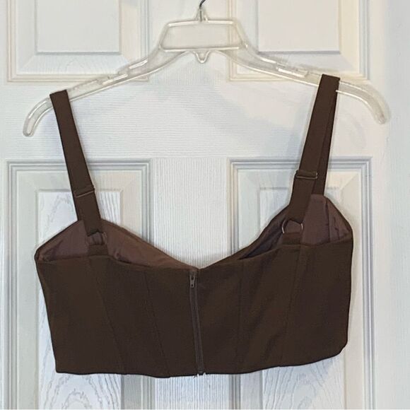 Remi x Revolve Brown Cropped Top Size XL - Picture 5 of 15
